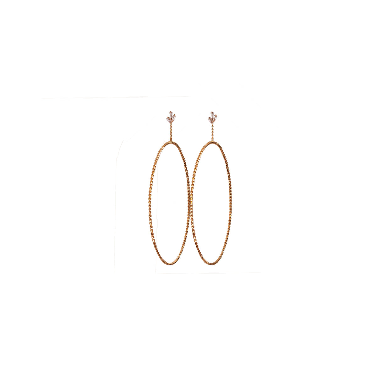 Twisted Creoles with Marquise Studs