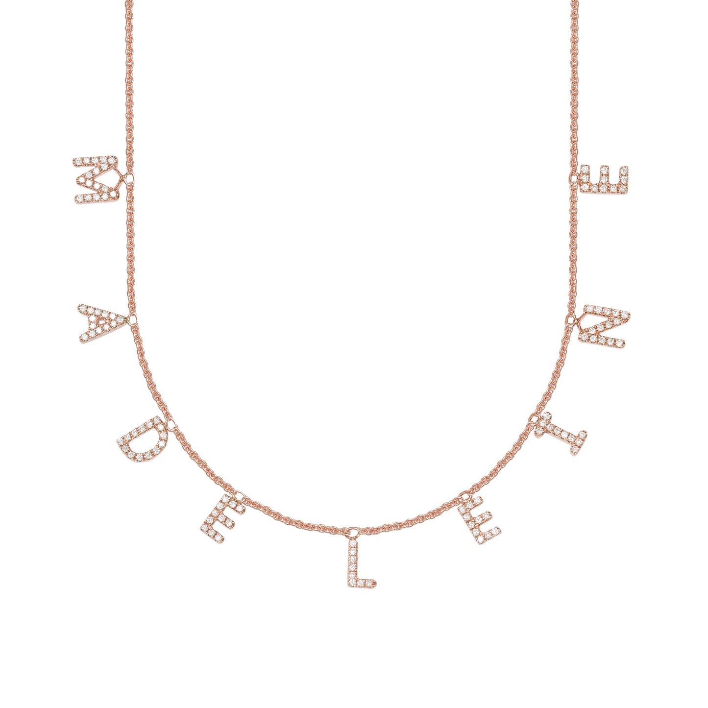 Necklace with Personalized Word