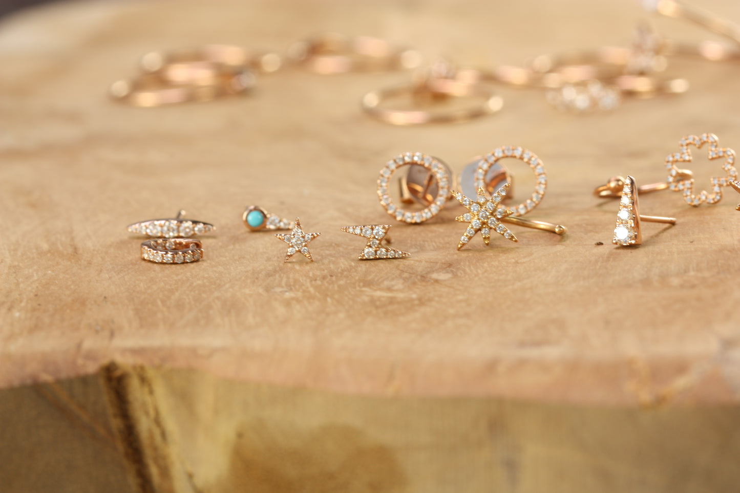 Diamond Point Studs