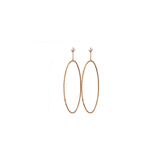 Twisted Creoles with Marquise Studs