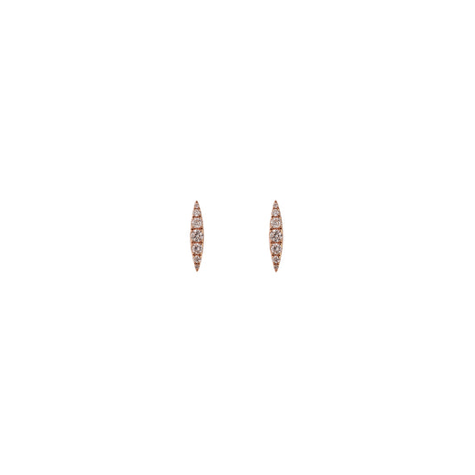 Diamond Marquise Stud